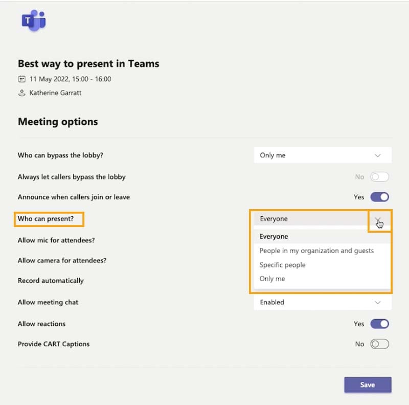 powerpoint live presenter view Best way to present on Teams - Teams meeting options