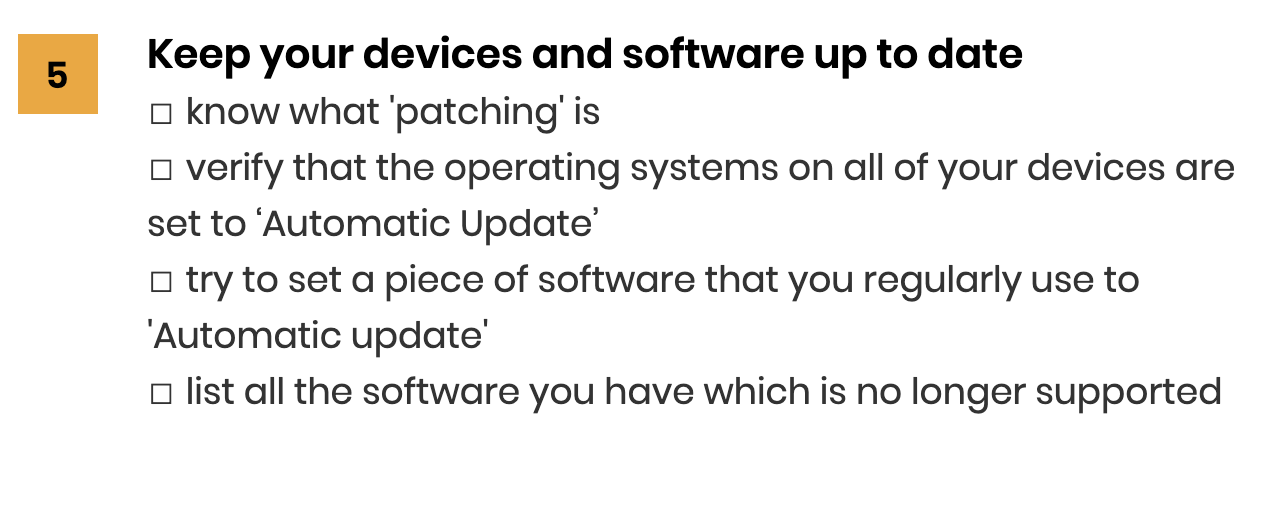 Keep devices up to date