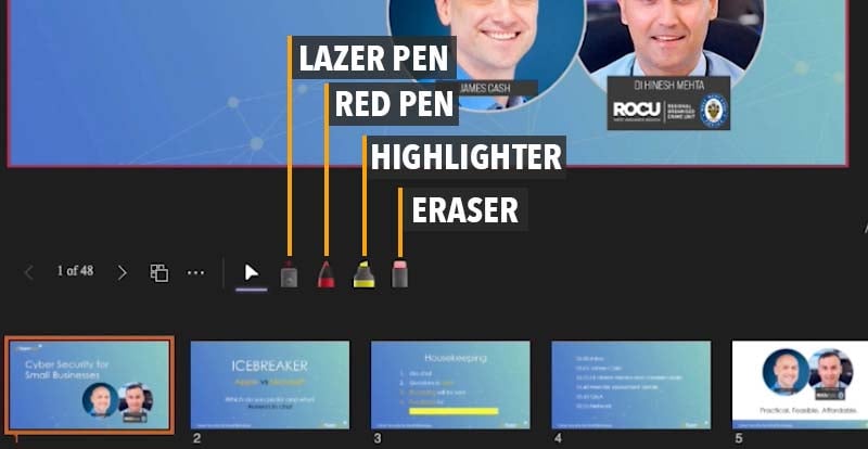 powerpoint live presenter view Tools in PowerPoint Live