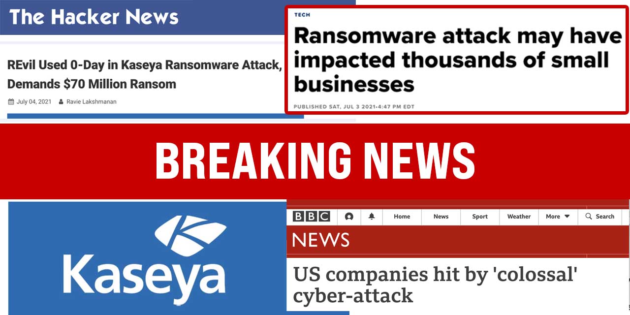 Statement on Kaseya hack affecting small businesses worldwide
